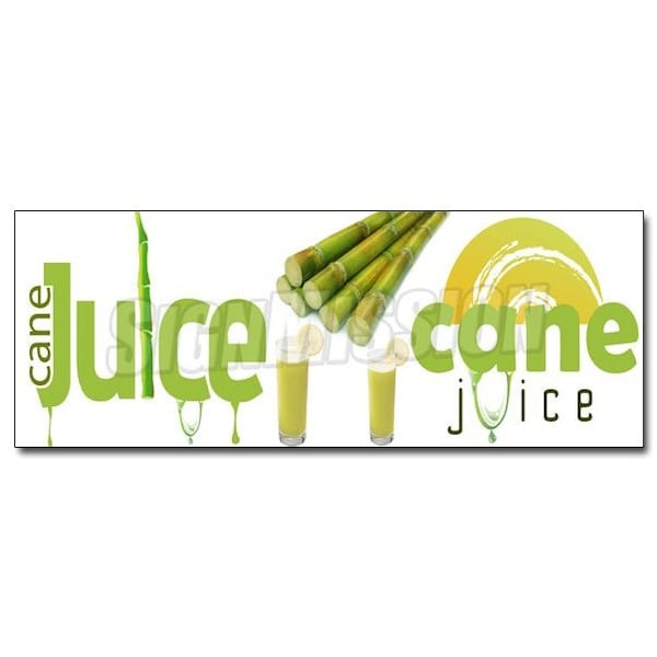 SUGAR CANE JUICE DECAL sticker fresh drinks cold ice soda water, D-36 Sugar Cane Juice